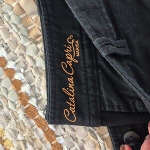 Black cotton Crop pants
